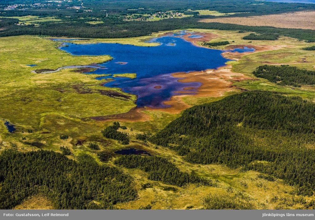 Flygbild över Store Mosse.